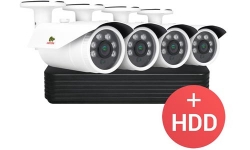 Partizan IP12 2.0MP 4xCAM(OUT) +1xNVR +HDD