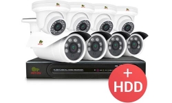 Partizan PRO IP10 2.0MP 8xCAM (4OUT/4IN) +1xNVR +HDD
